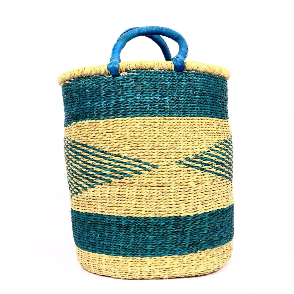 PETIT PANIER BOLGA MIX NATUREL BLEU - Image 3