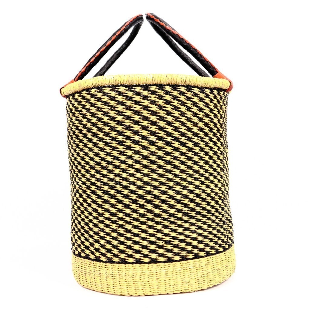 Petit panier bolga mix naturel noir #3