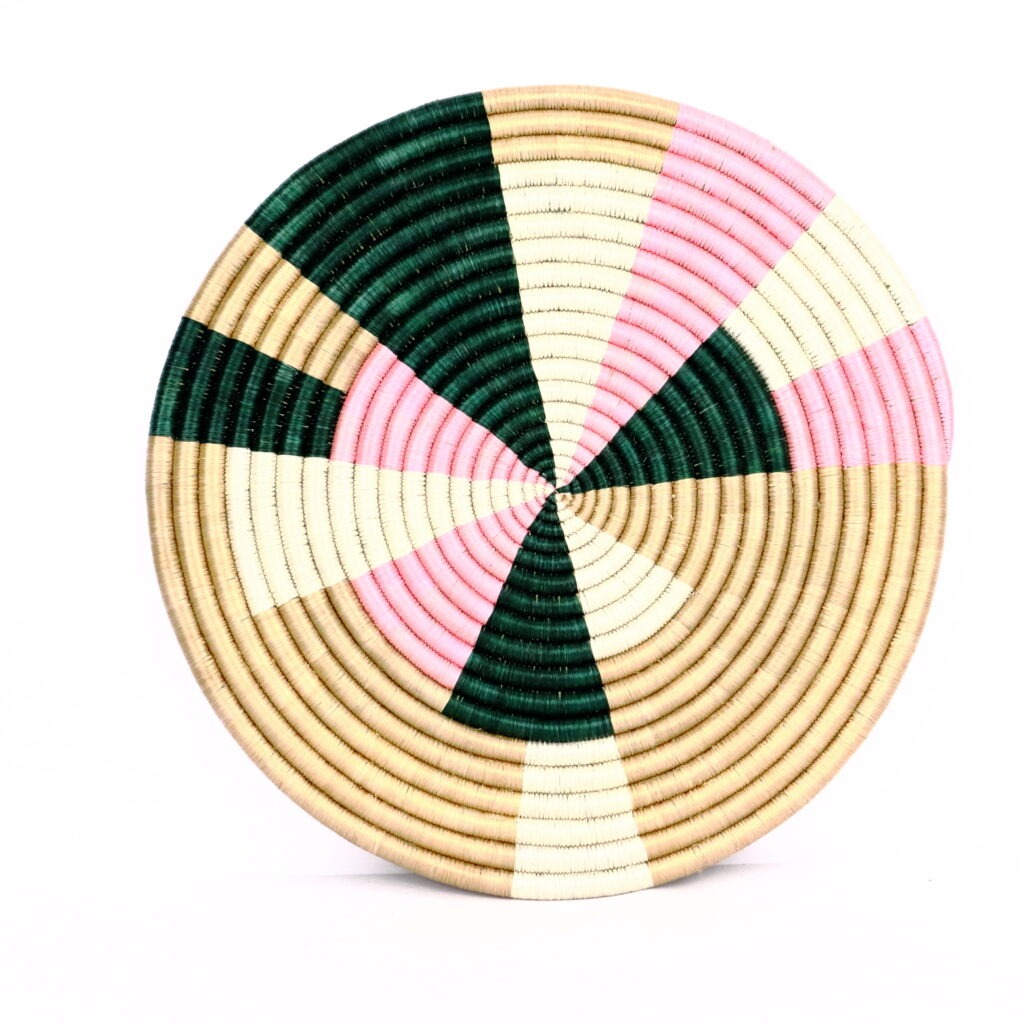 Dessous de plat moyen rwanda tissé multi #4