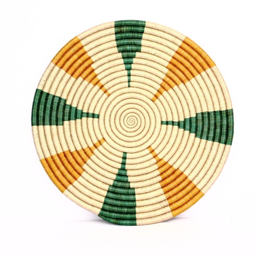 Dessous de plat rwanda tissé multi #2