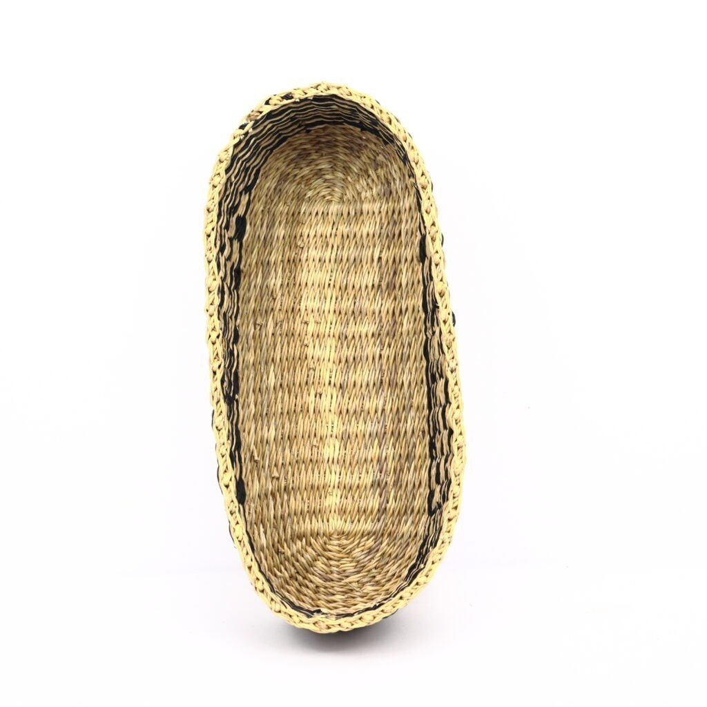 Panier a pain oval noir naturel – Image 3