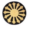 Panier africain tissé beige noir #1 – Image 2