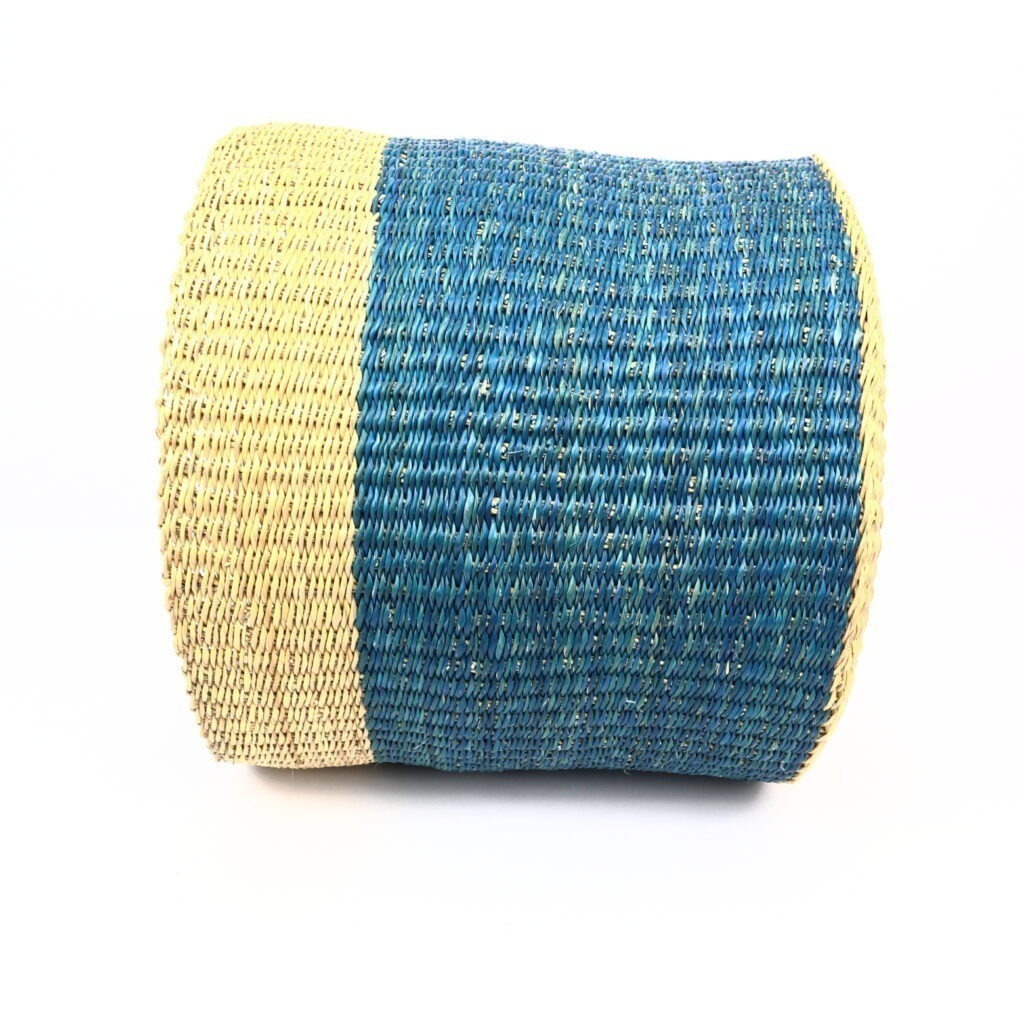Panier moyen bolga naturel bleu – Image 3