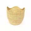 Panier moyen bolga naturel bordure vague