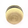 Panier tissé forme jarre mix naturel bande noire – Image 3