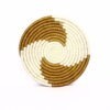 Petit dessous de plat africain tissé blanc beige #2 – Image 2