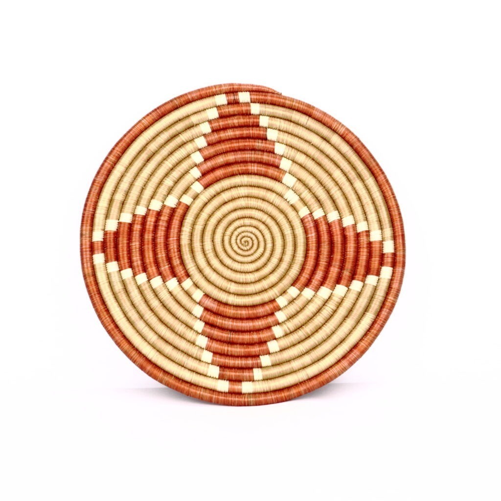 Petit dessous de plat africain tissé contemporain multi #1
