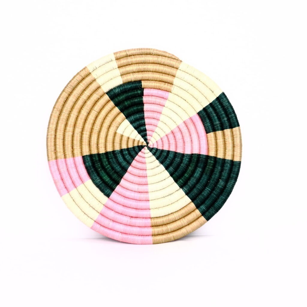 Petit dessous de plat rwanda tissé multi #4
