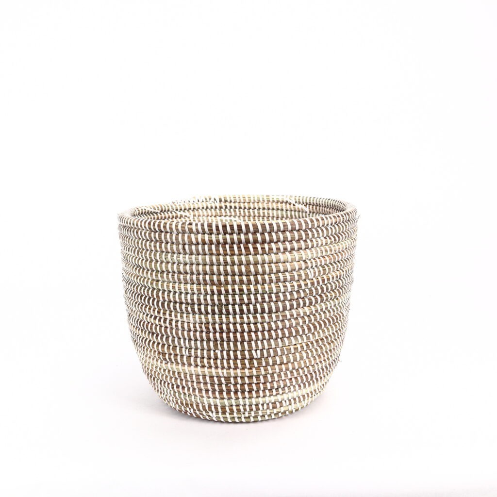 Petit panier africain blanc XS
