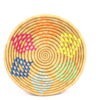 Petit panier africain tissé beige losanges multi #1 – Image 2