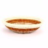 Petit panier africain tissé mix blanc orange #1 – Image 2