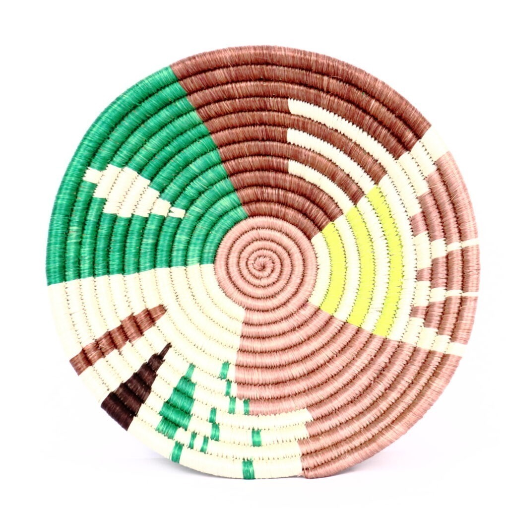 PETIT PANIER AFRICAIN TISSE MULTI #1