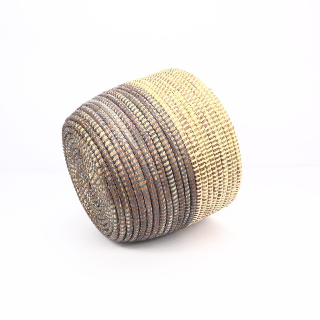Petit panier sénégalais gris crème XS – Image 3