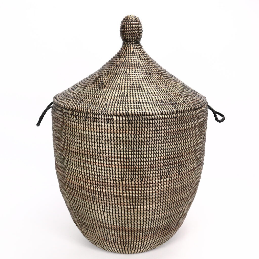 Grand panier africain noir XL