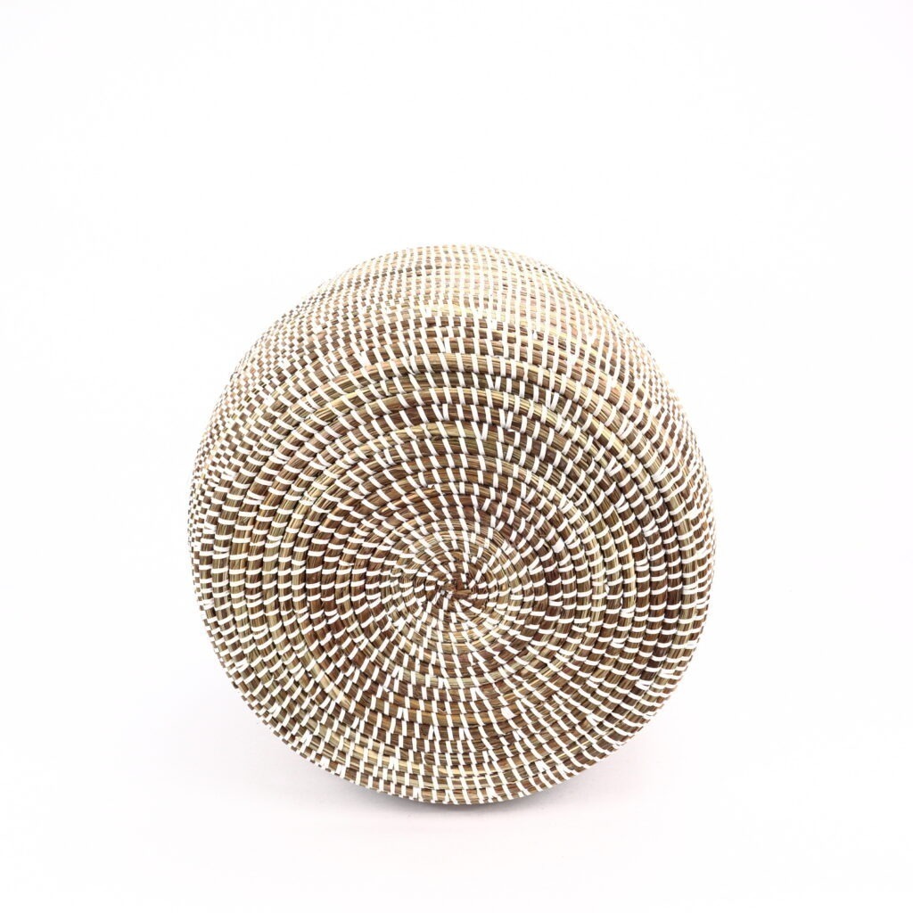 Panier africain moyen blanc S – Image 3