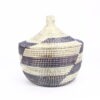 Panier sénégalais moyen blanc bleu M