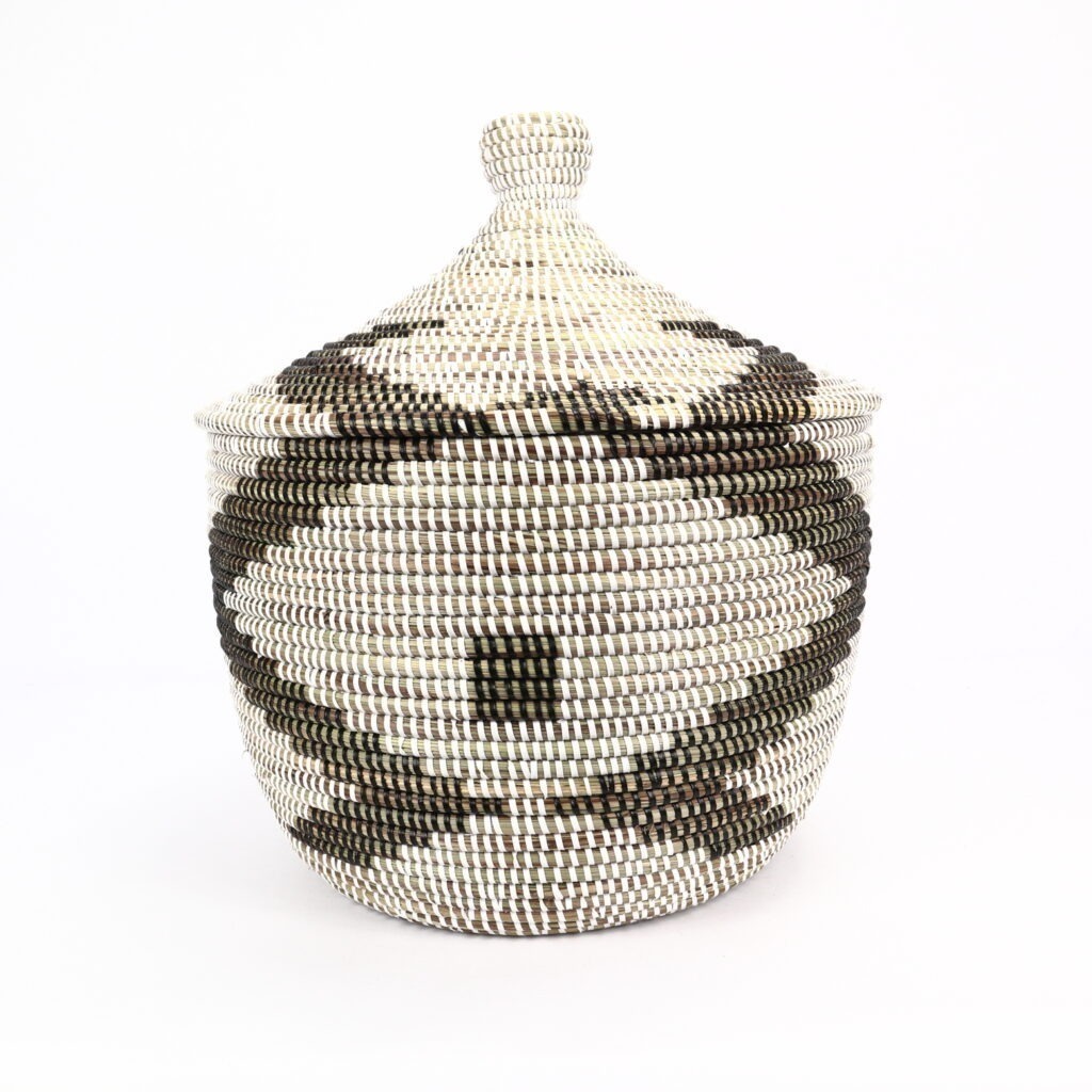 SENEGALASE BASKET MEDIUM BLACK WHITE M