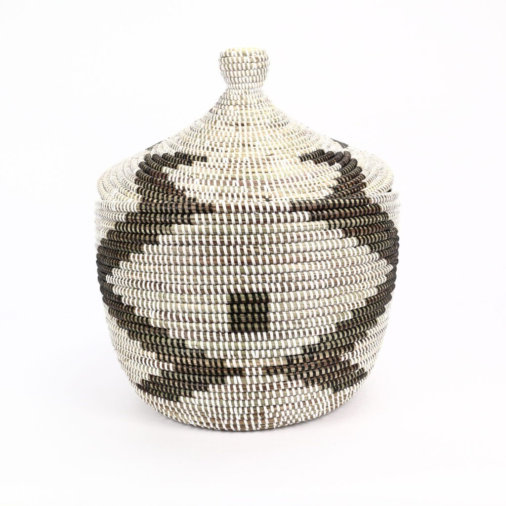 SENEGALASE BASKET MEDIUM BLACK WHITE M - Image 3