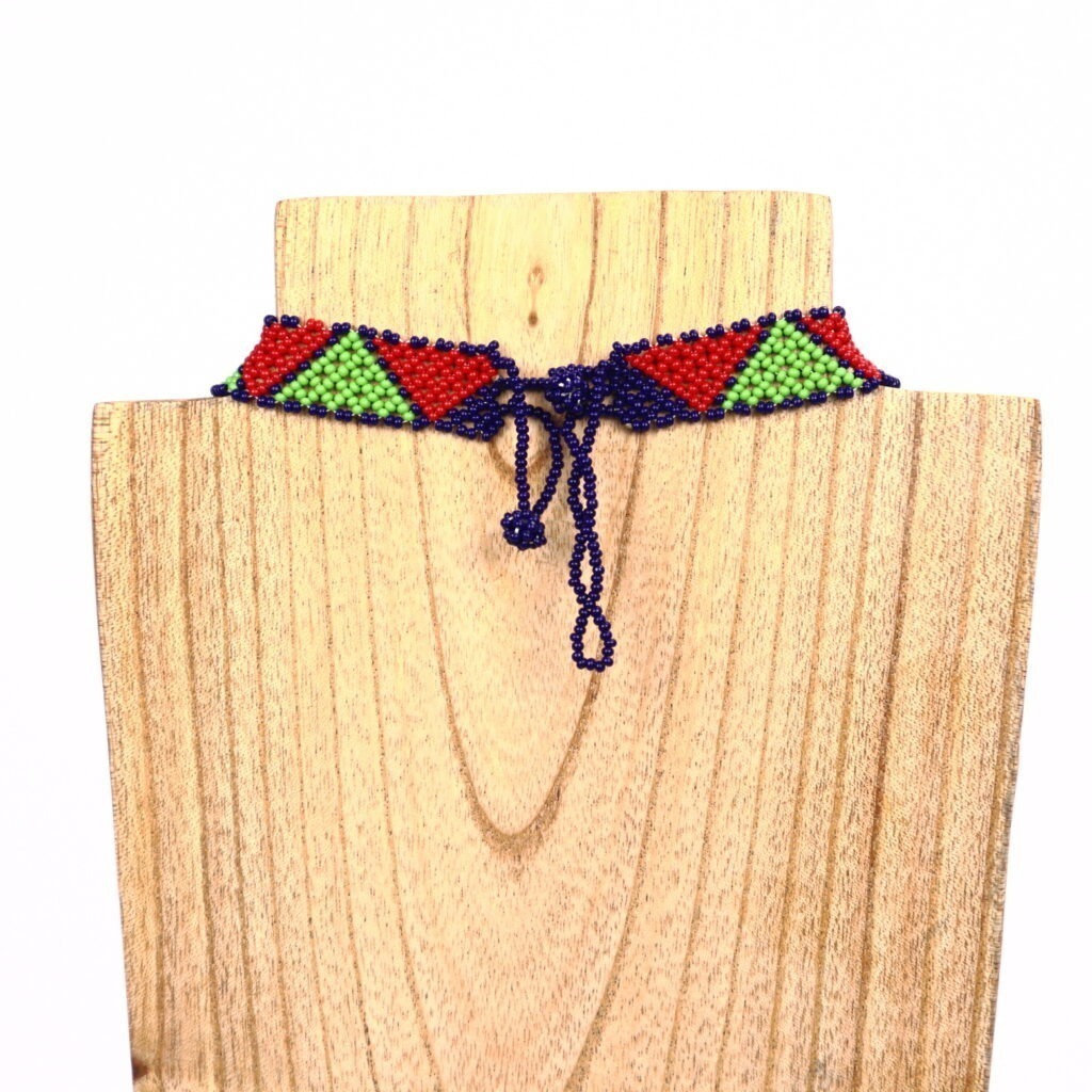 Ras-du-cou massaï losange multi – Image 3